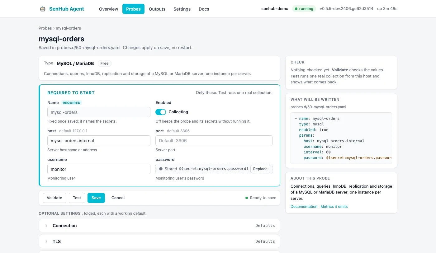 Probe editor
